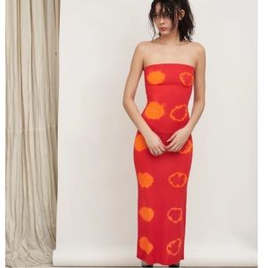 Dana foley tie dye tube dress